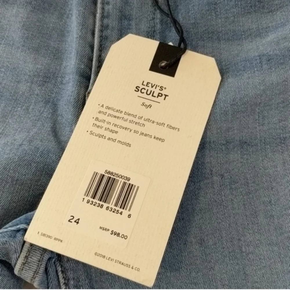 Levi's 724 High Rise Straight Leg Stretch Jeans - Picture 8 of 10